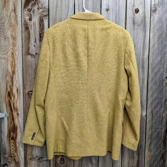 J. Crew Vintage Men's Wool Blend Blazer Mustard Size 40R - Picture 3 of 7
